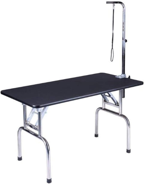 Deluxe Dog Grooming Table Height Adjustable Folding Portable Non Slip Arm