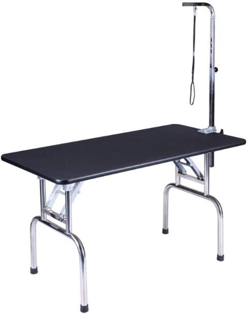 Deluxe Dog Grooming Table Height Adjustable Folding Portable Non Slip Arm - Kwikley
