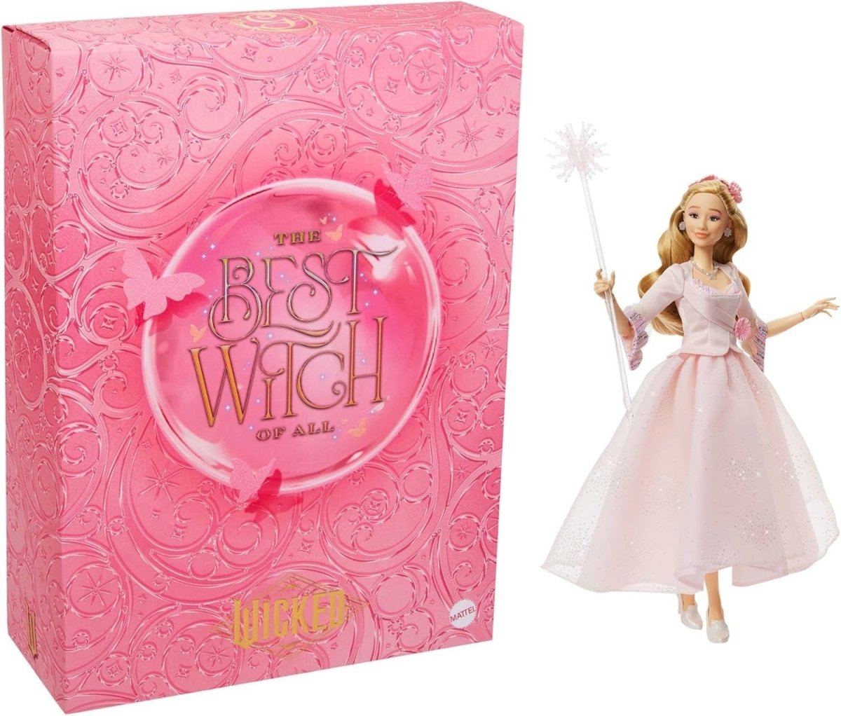 Deluxe Pink Ballgown Fairy Doll Crown Scepter Posable Collectible - Kwikley