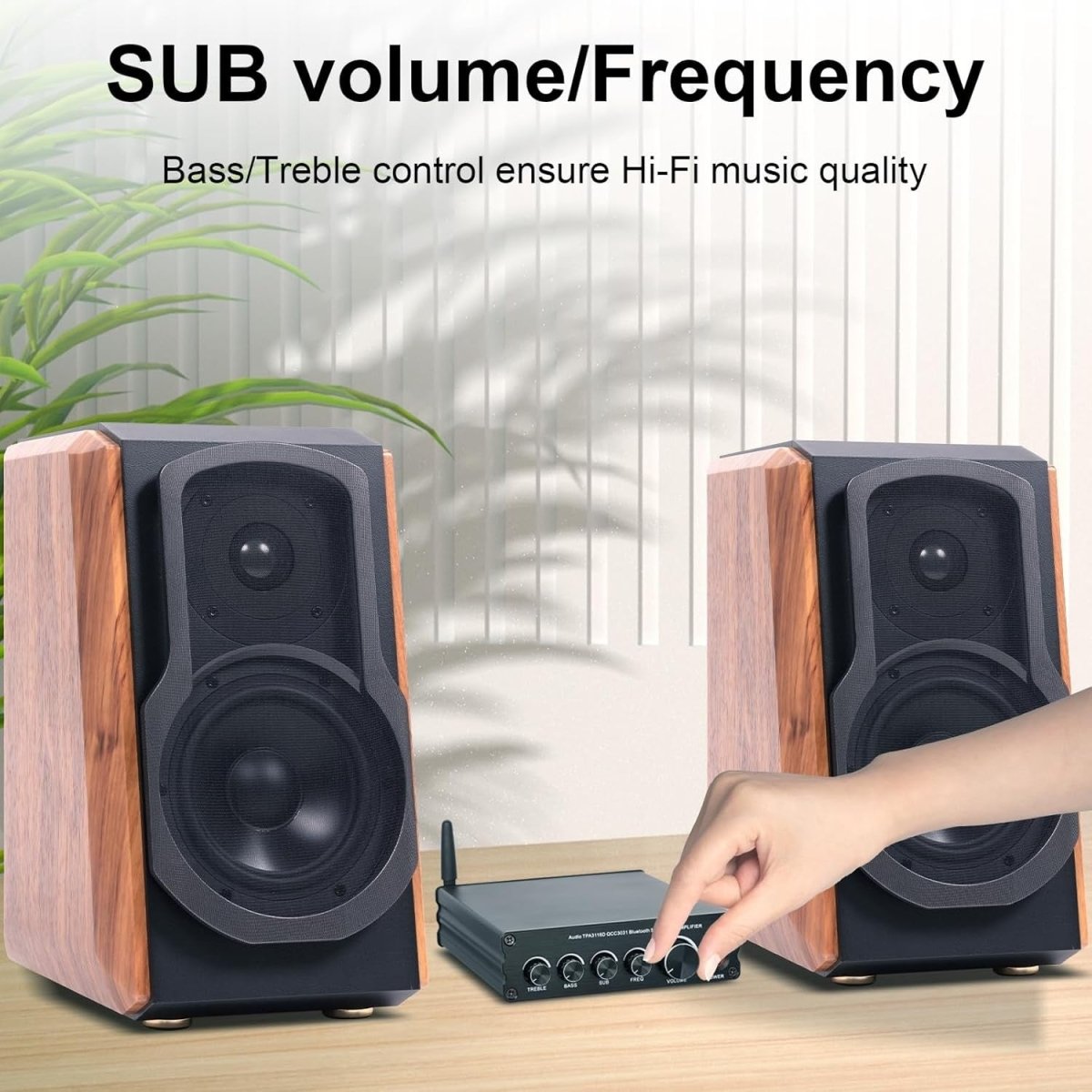 Depusheng DPA30 2.1 Channel Bluetooth Hi - Fi Amplifier 50Wx2+100W - Kwikley