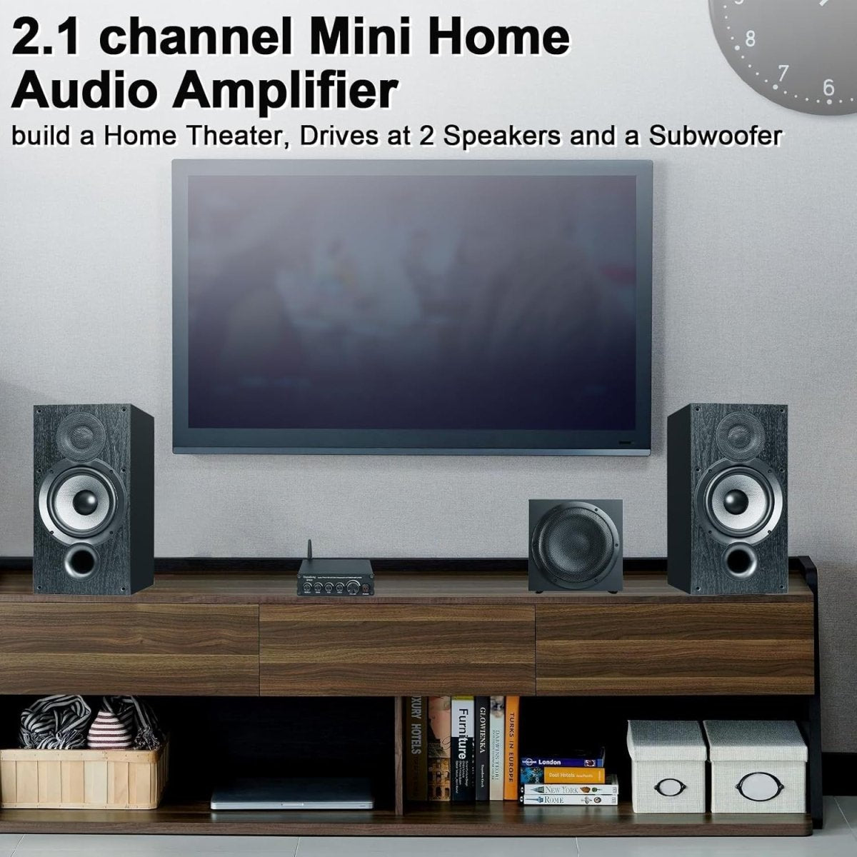 Depusheng DPA30 2.1 Channel Bluetooth Hi - Fi Amplifier 50Wx2+100W - Kwikley
