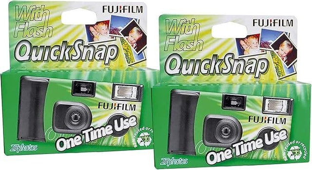 Disposable Camera 2 Pack 35mm Colour Film Flash Indoor Outdoor