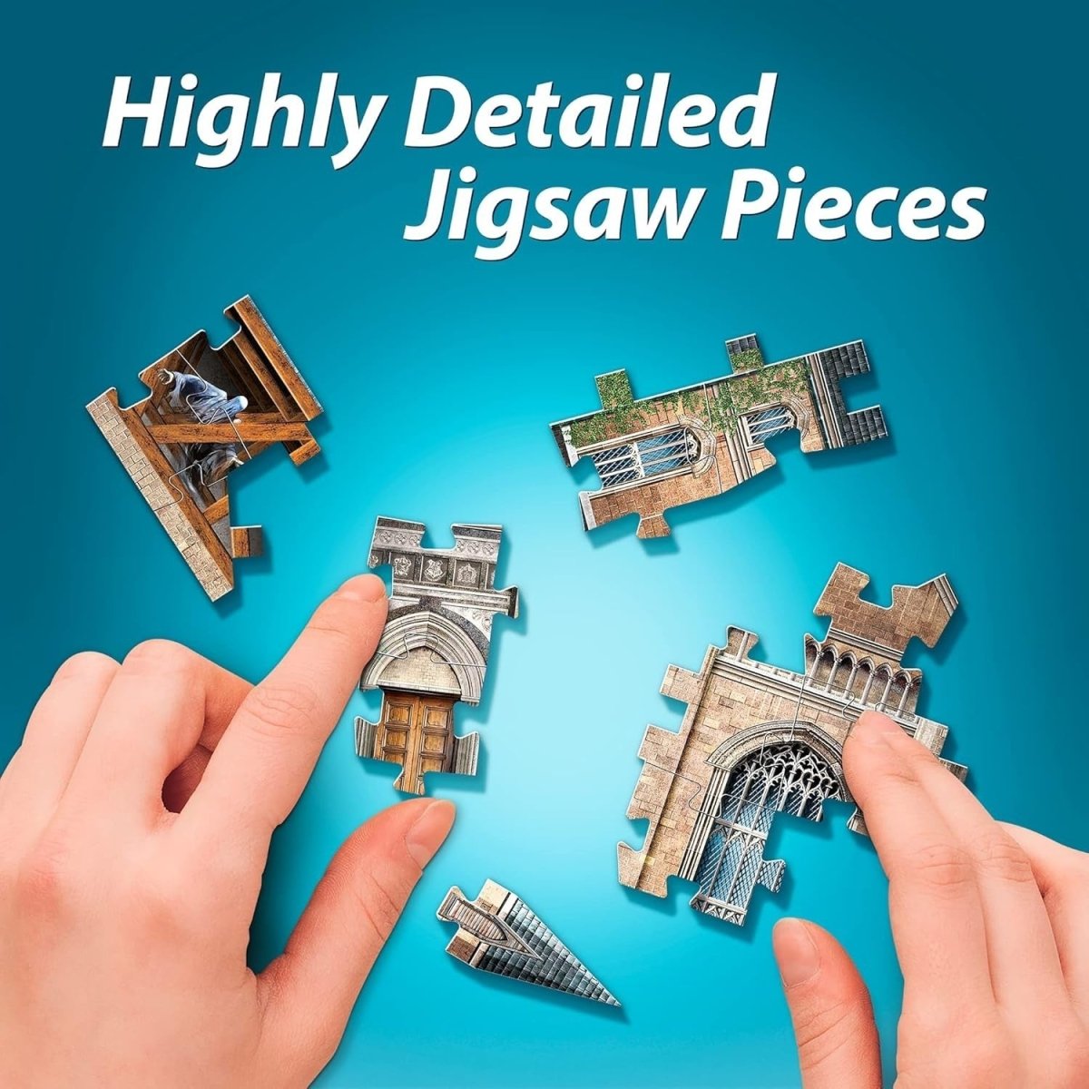 DIY Book Nook Kit Magic Library Miniature House LED Wooden Puzzle Decor - Kwikley