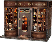 DIY Book Nook Kit Miniature Bookstore Dollhouse Bookshelf Decor Gift - Kwikley