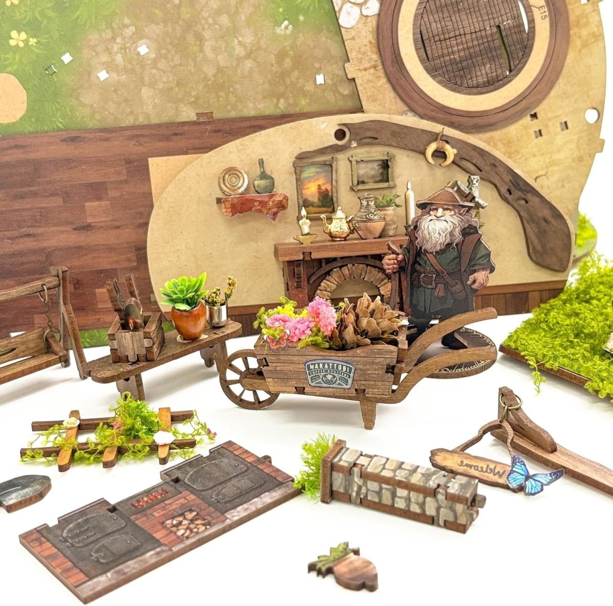 DIY Miniature House Kit 3D Wooden Puzzle Blind Box Dollhouse Decor - Kwikley