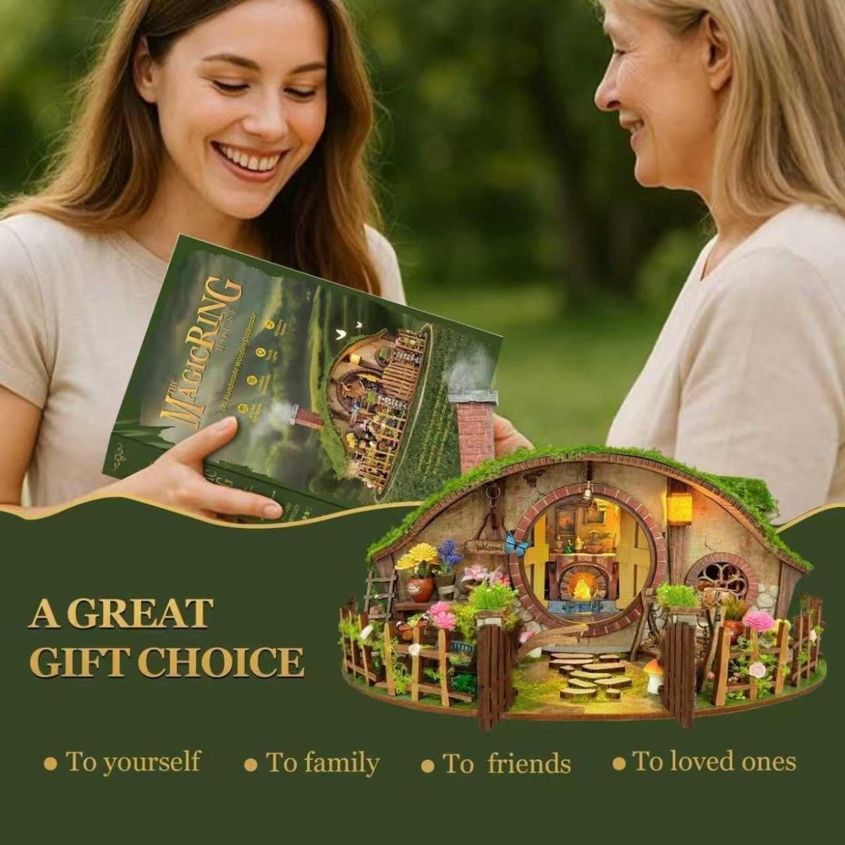 DIY Miniature House Kit 3D Wooden Puzzle Blind Box Dollhouse Decor - Kwikley