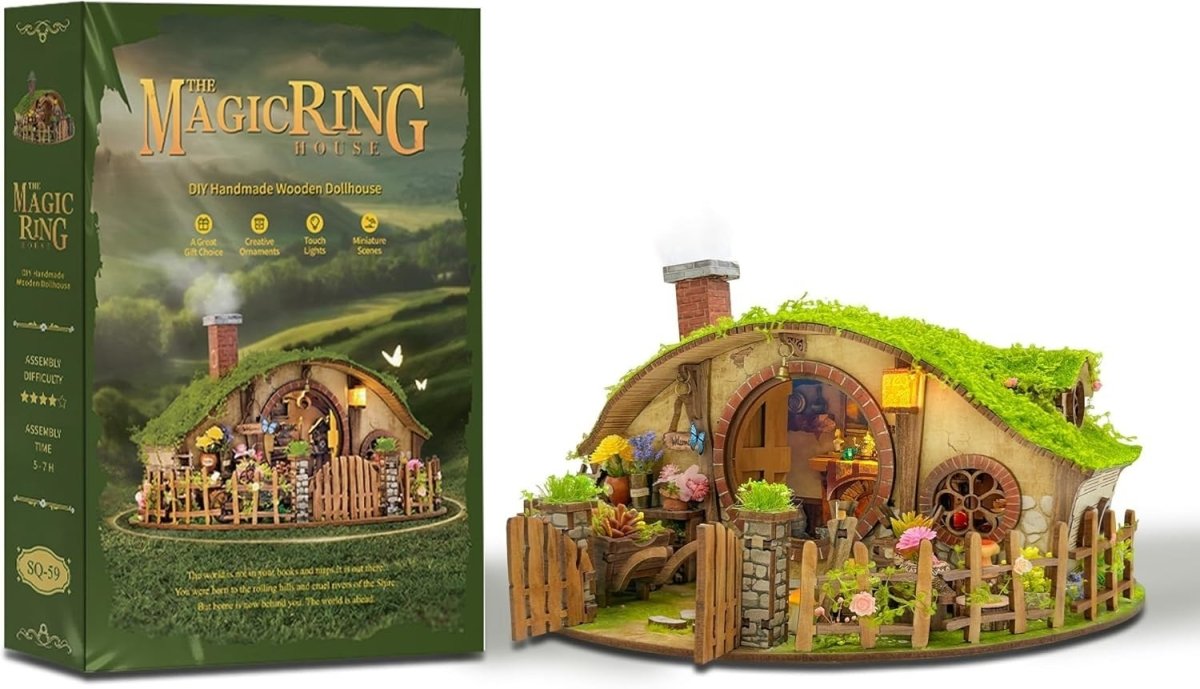 DIY Miniature House Kit 3D Wooden Puzzle Blind Box Dollhouse Decor - Kwikley