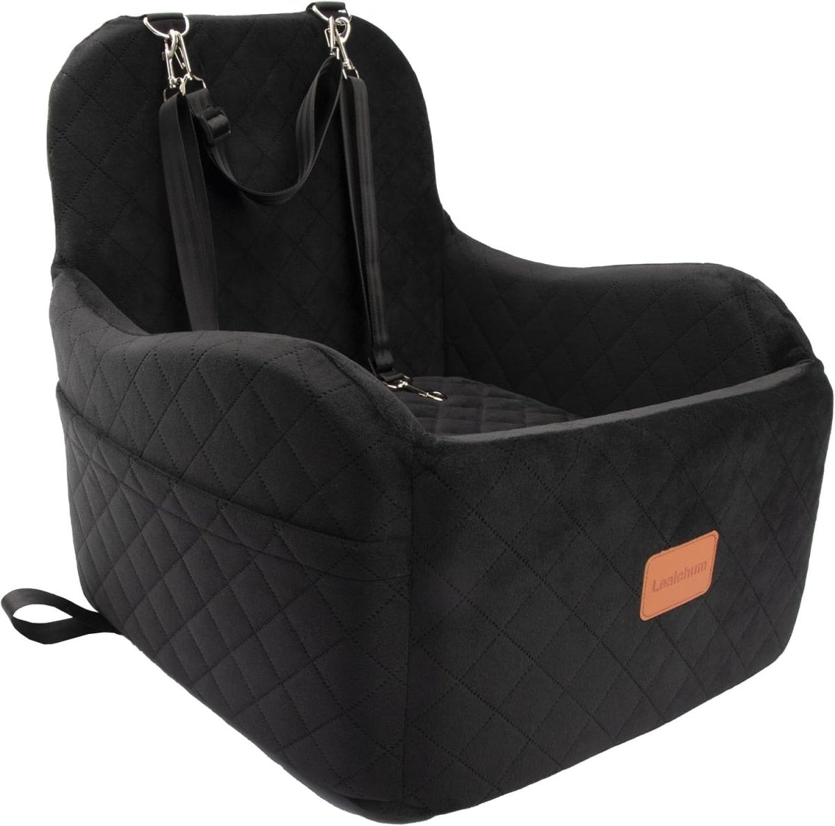 Dog Booster Car Seat Elevated Memory Foam Travel Bed Washable Medium - Kwikley