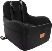 Dog Booster Car Seat Elevated Memory Foam Travel Bed Washable Medium - Kwikley