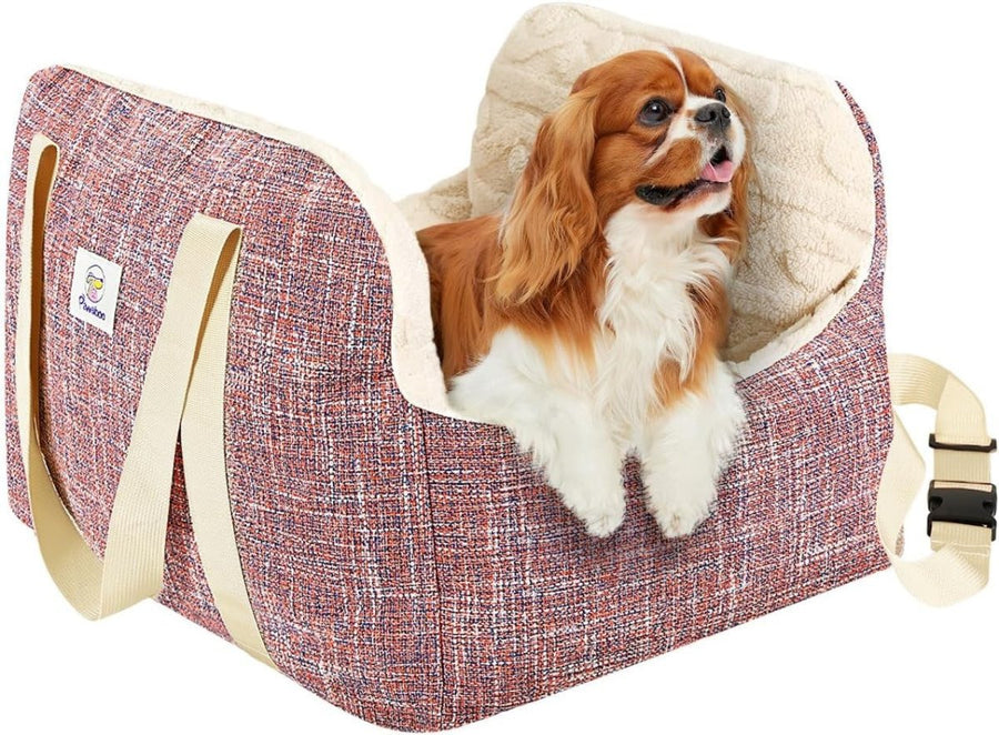 Dog Booster Car Seat Pet Travel Bed Safety Leash Washable 25lb - Kwikley