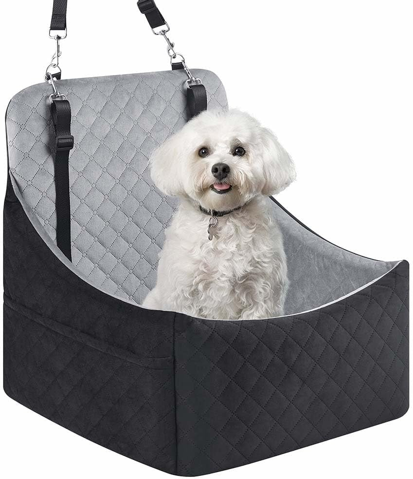 Dog Booster Seat Travel Bed Washable Pet Car Seat for Small Medium Dogs - Kwikley