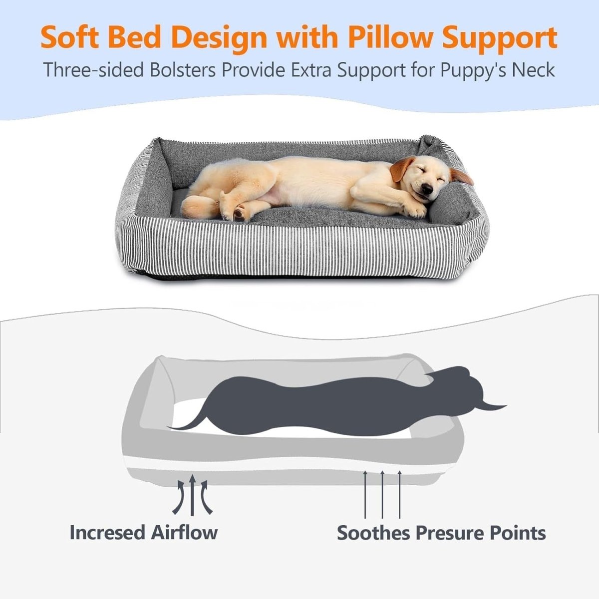 Dog Car Seat Booster Bed Soft Cushion Travel Carrier Safety Strap 25lb - Kwikley