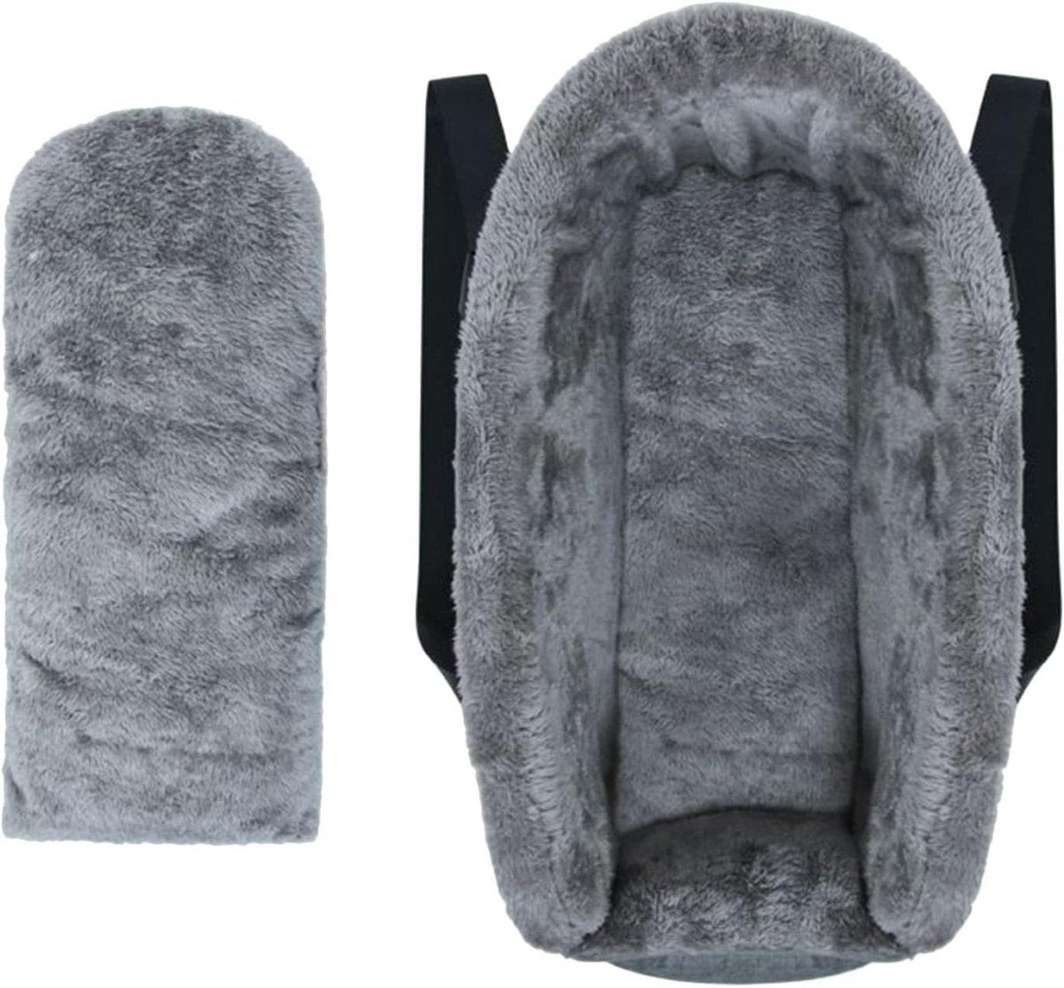 Dog Car Seat Booster Center Console Carrier Bed Washable Travel Bag Grey - Kwikley