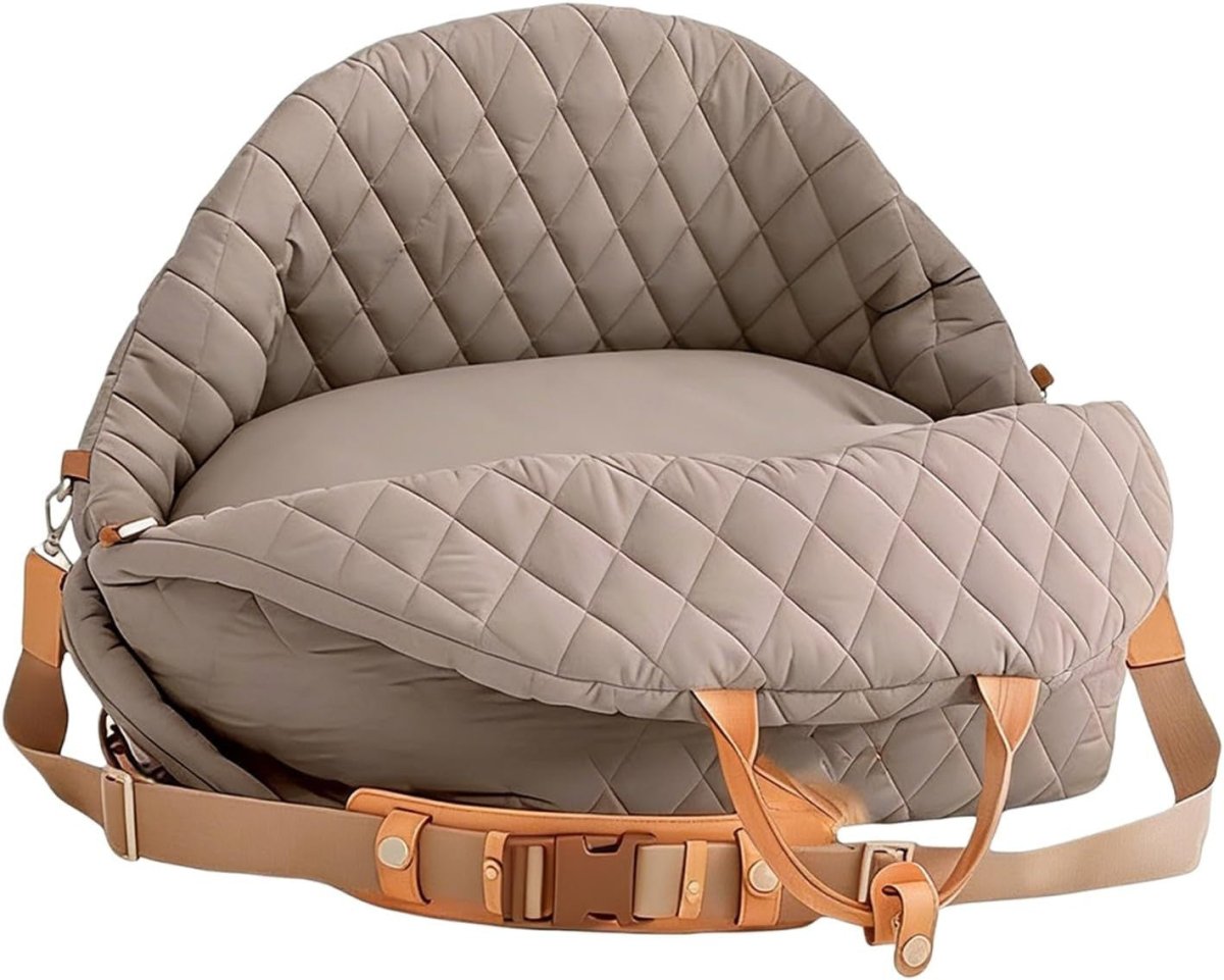Dog Car Seat Booster Travel Carrier Waterproof Pet Bed w Handle - Kwikley