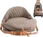 Dog Car Seat Booster Travel Carrier Waterproof Pet Bed w Handle - Kwikley