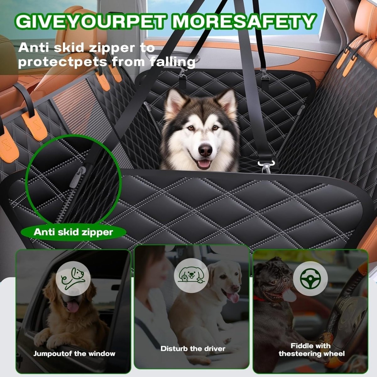 Dog Car Seat Cover Hammock Waterproof Mesh Window Rear Protector 147cm - Kwikley