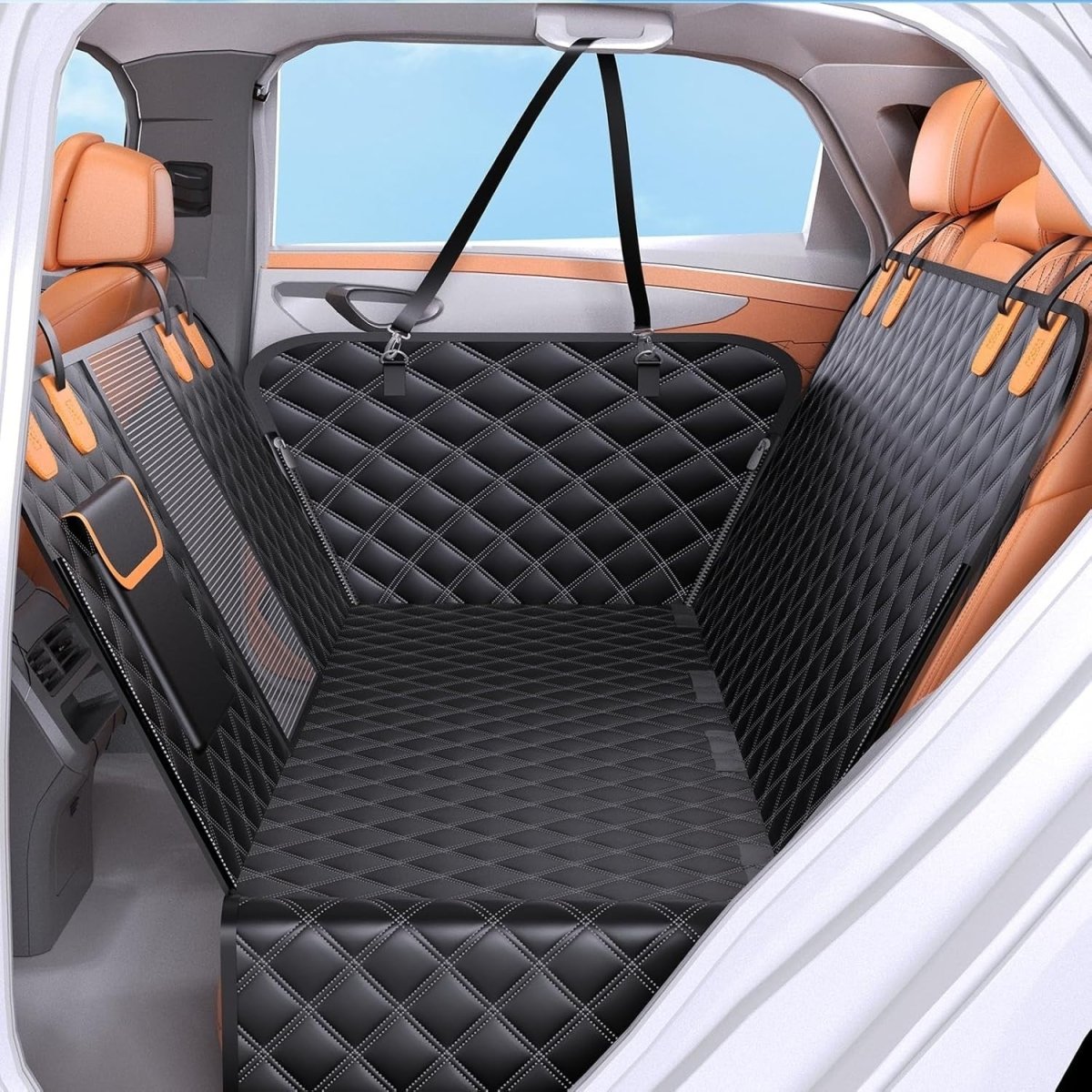 Dog Car Seat Cover Hammock Waterproof Mesh Window Rear Protector 147cm - Kwikley