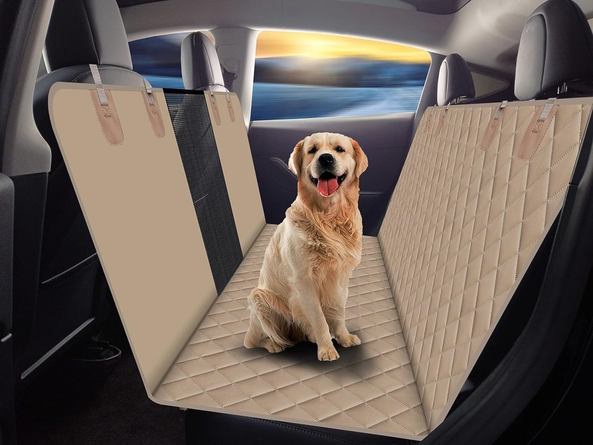 Dog Car Seat Cover Hammock Waterproof Mesh Window Rear Protector - Kwikley