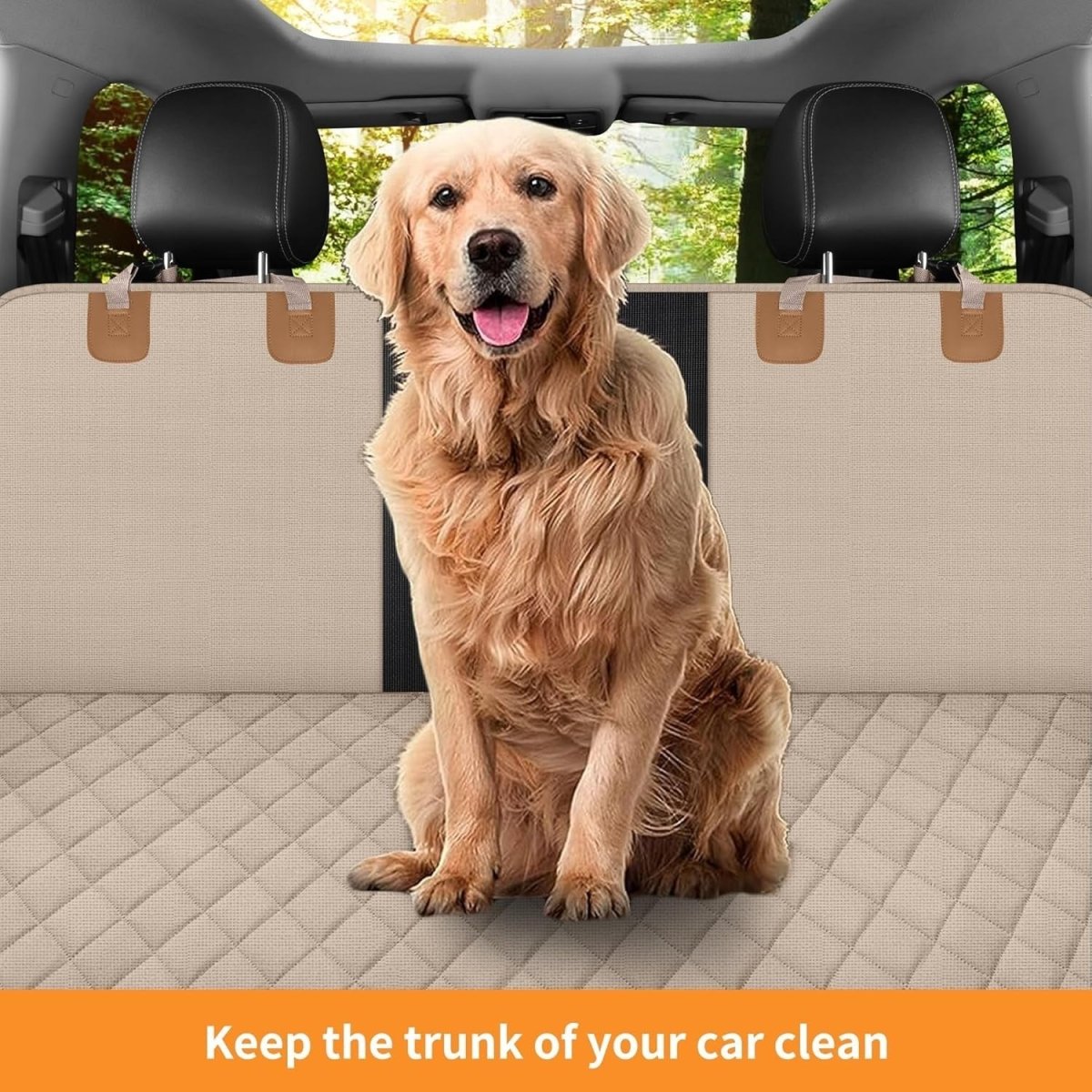 Dog Car Seat Cover Hammock Waterproof Mesh Window Rear Protector - Kwikley