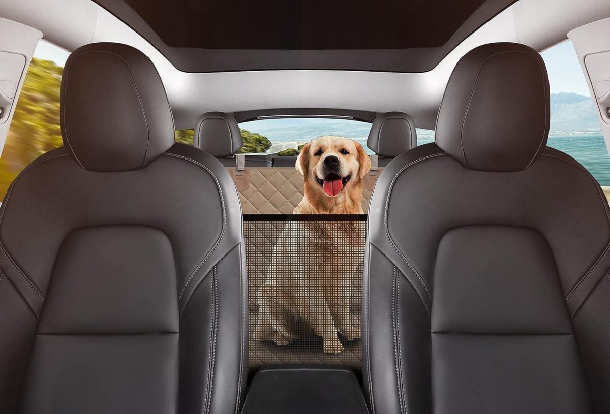 Dog Car Seat Cover Hammock Waterproof Mesh Window Rear Protector - Kwikley