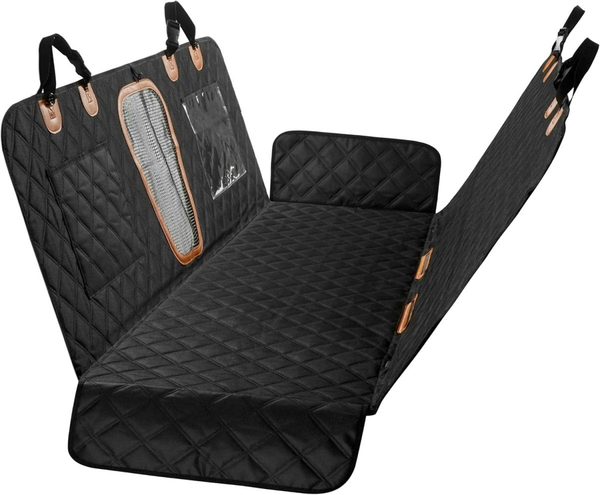 Dog Car Seat Cover Hammock Waterproof Rear Protector Mesh Window 147cm - Kwikley