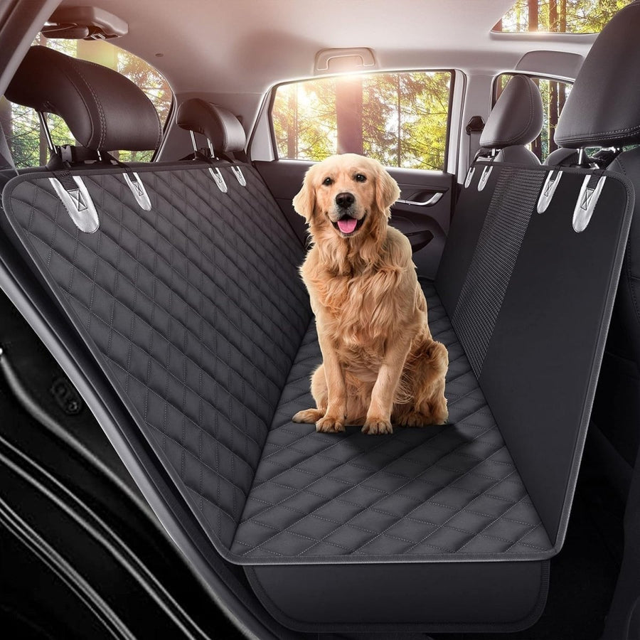 Dog Car Seat Cover Hammock Waterproof Rear Seat Protector Mesh Window - Kwikley
