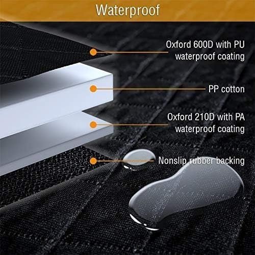 Dog Car Seat Cover Hammock Waterproof Rear Seat Protector Non Slip Heavy Duty - Kwikley