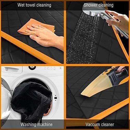 Dog Car Seat Cover Hammock Waterproof Rear Seat Protector Non Slip Strap - Kwikley