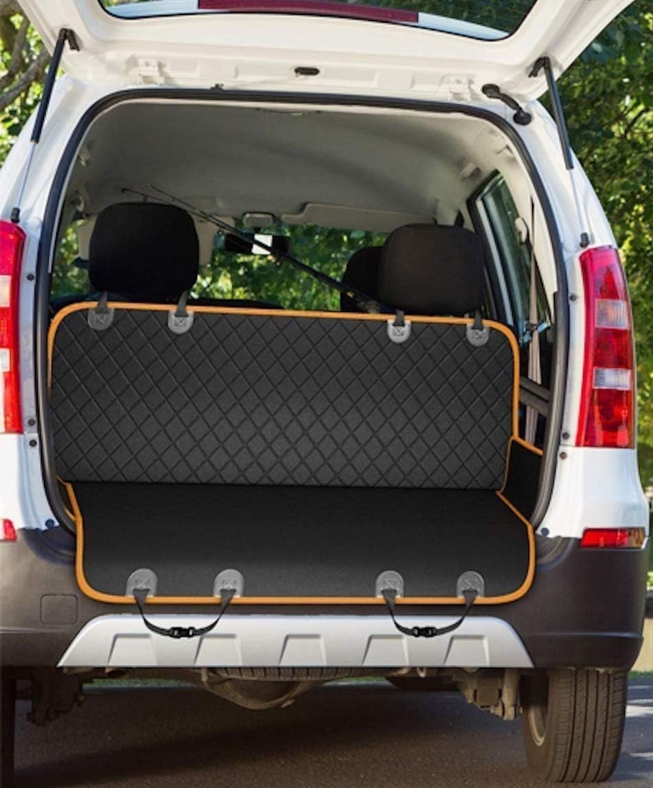 Dog Car Seat Cover Hammock Waterproof Rear Seat Protector Non Slip Strap - Kwikley