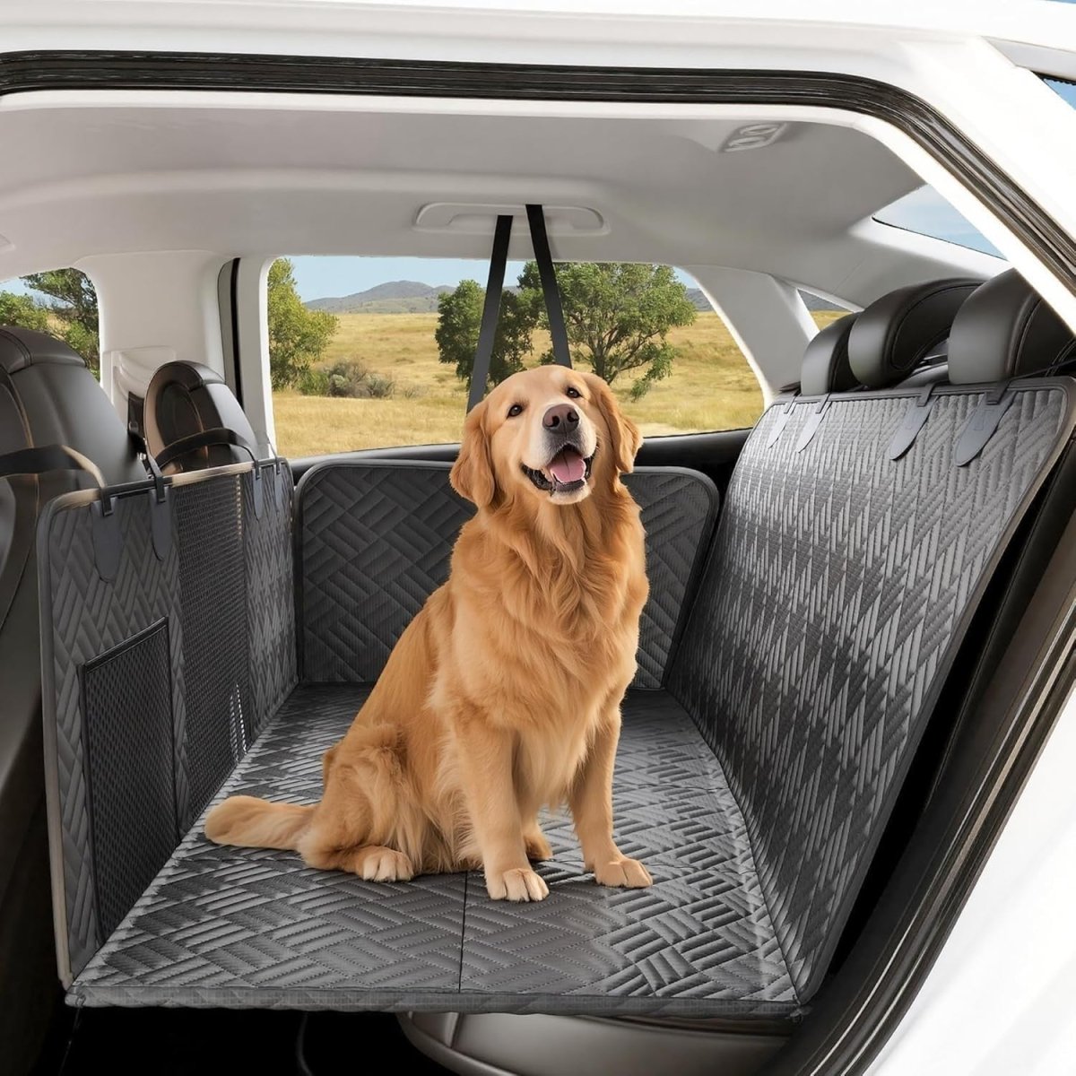 Dog Car Seat Extender Hard Bottom Hammock Waterproof 400lb Rear - Kwikley