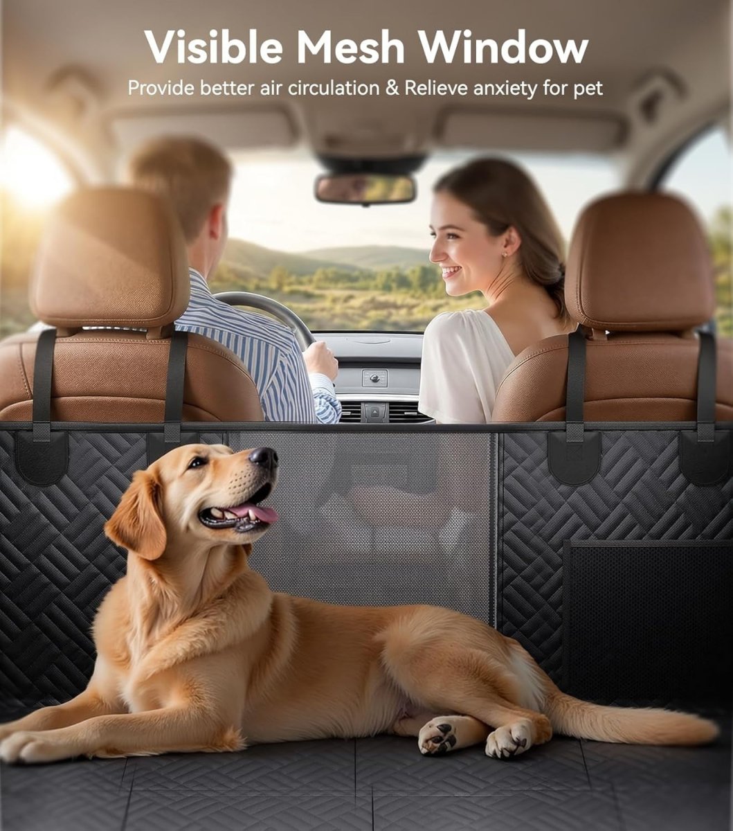 Dog Car Seat Extender Hard Bottom Hammock Waterproof 400lb Rear - Kwikley