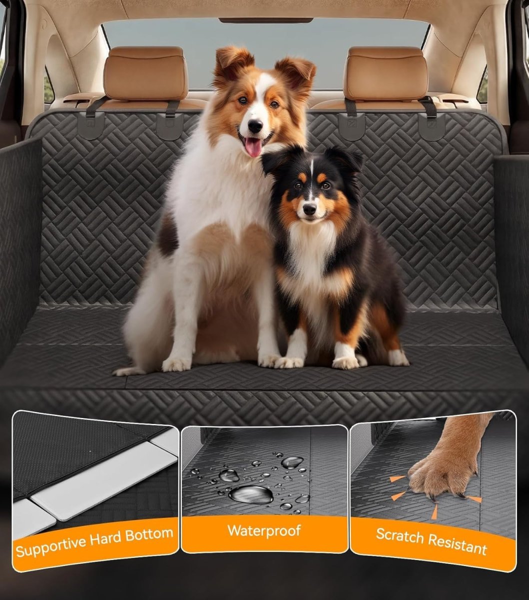 Dog Car Seat Extender Hard Bottom Hammock Waterproof 400lb Rear - Kwikley