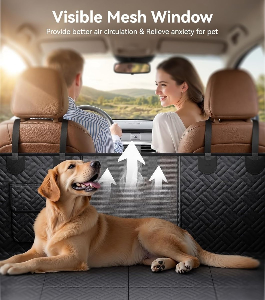 Dog Car Seat Extender Hard Bottom Hammock Waterproof 400lb Support - Kwikley