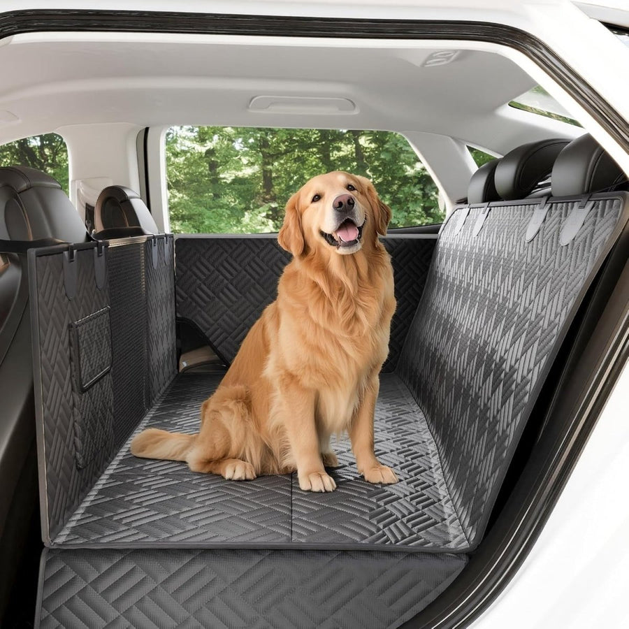 Dog Car Seat Extender Hard Bottom Hammock Waterproof 400lb Support - Kwikley