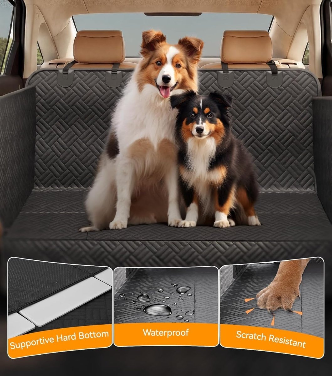 Dog Car Seat Extender Hard Bottom Hammock Waterproof 400lb Support - Kwikley