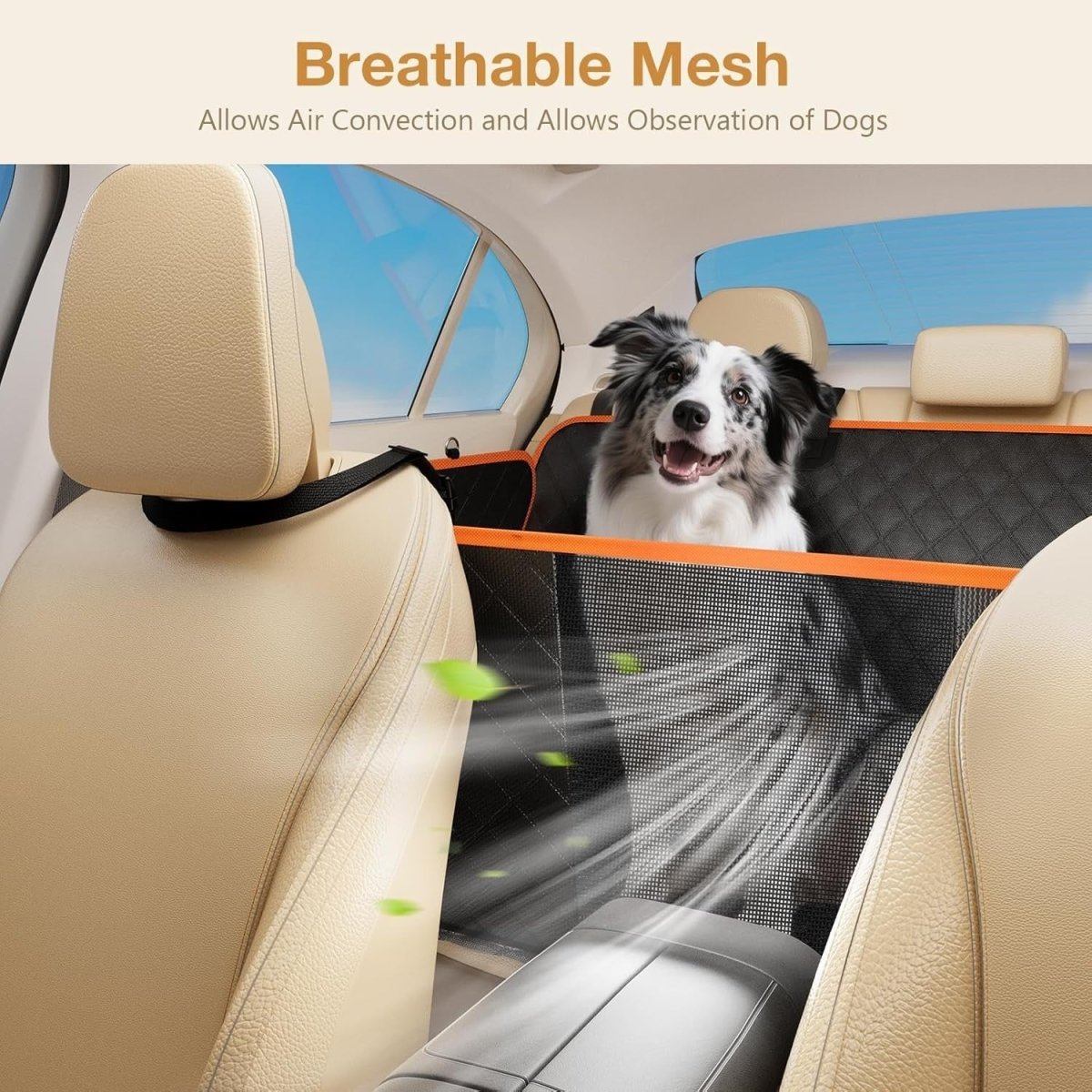 Dog Car Seat Extender Hard Bottom Waterproof Hammock 150kg Load - Kwikley
