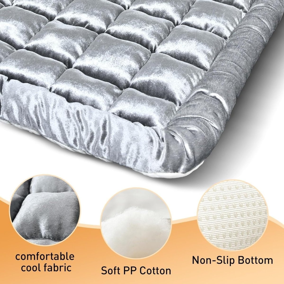 Dog Car Seat Mattress Bed Rear Seat Protector Non Slip Washable 137cm - Kwikley