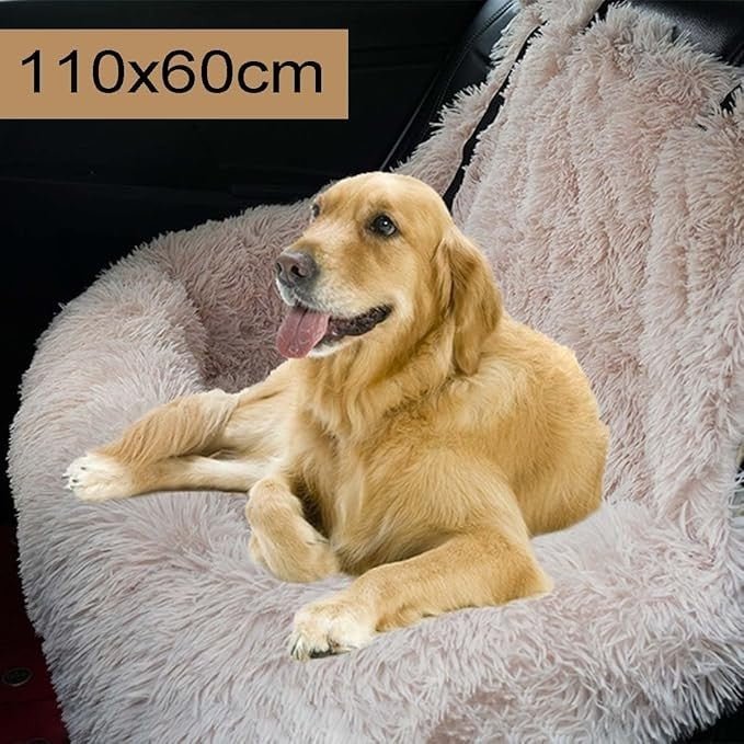 Dog Car Seat Plush Booster Bed Travel Seat Washable Non Slip 20kg - Kwikley