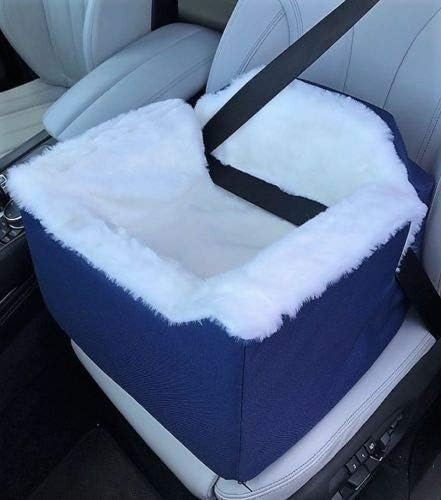 Dog Car Seat Travel Basket Safety Harness Pet Bed Medium Charcoal - Kwikley