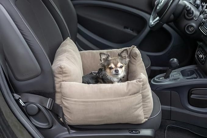 Dog Car Seat Travel Bed Booster Carrier Padded Cushion Non Slip Base - Kwikley