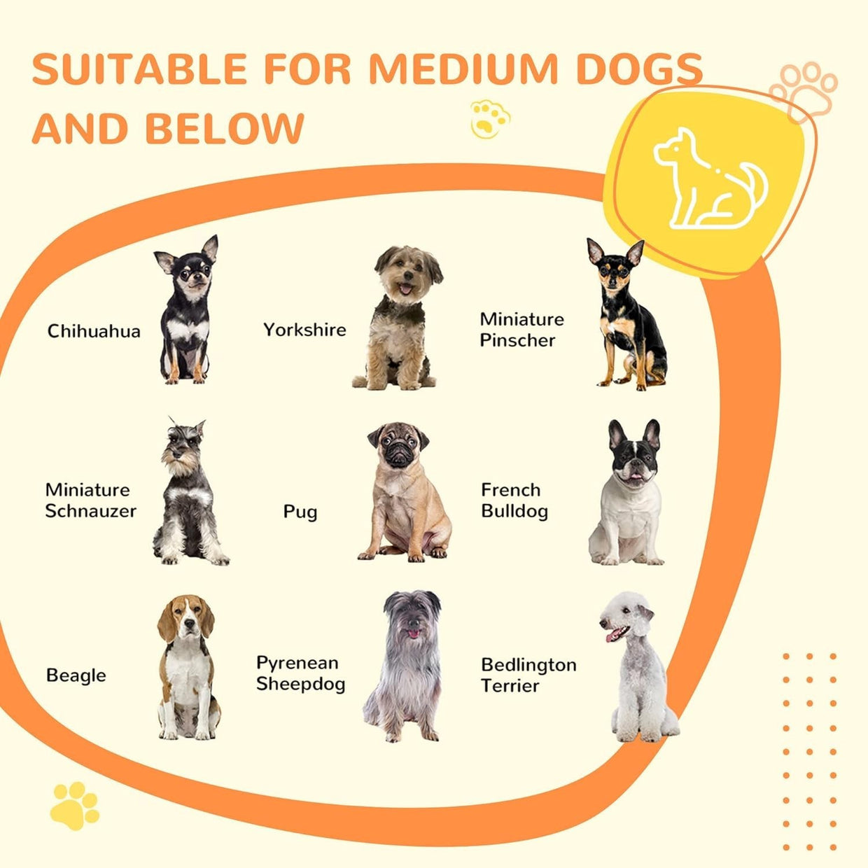 Dog Crate Furniture with Cushion | Indoor Kennel Table for Small & Medium Pets - Kwikley