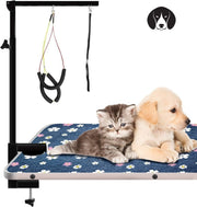 Dog Grooming Arm Clamp Adjustable Height Dual Loop No Sit Holder Portable - Kwikley