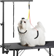 Dog Grooming Arm Clamp Height Adjustable Dual Arm Loop Noose Portable - Kwikley