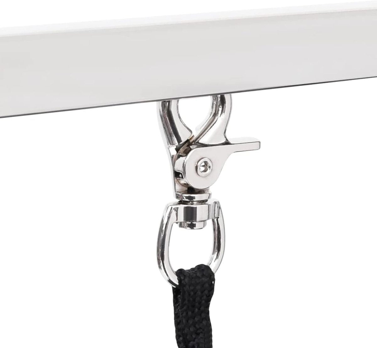 Dog Grooming Table Adjustable Non Slip Top with H Bar Rings Storage Basket - Kwikley