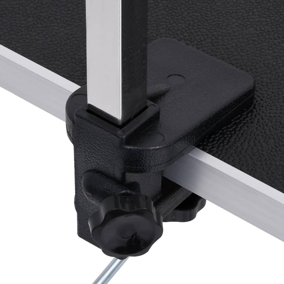 Dog Grooming Table Adjustable Non Slip Top with H Bar Rings Storage Basket - Kwikley