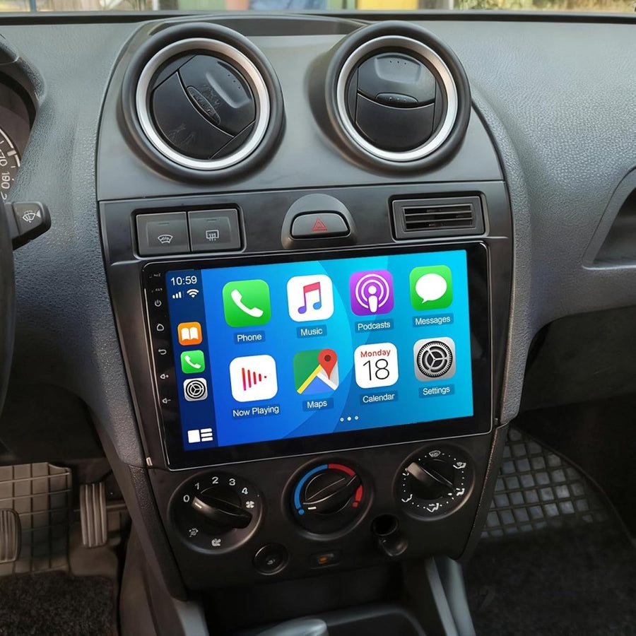 Double Din 9" Touchscreen Car Stereo w/ Bluetooth, GPS & Camera Ford Fiesta - Kwikley
