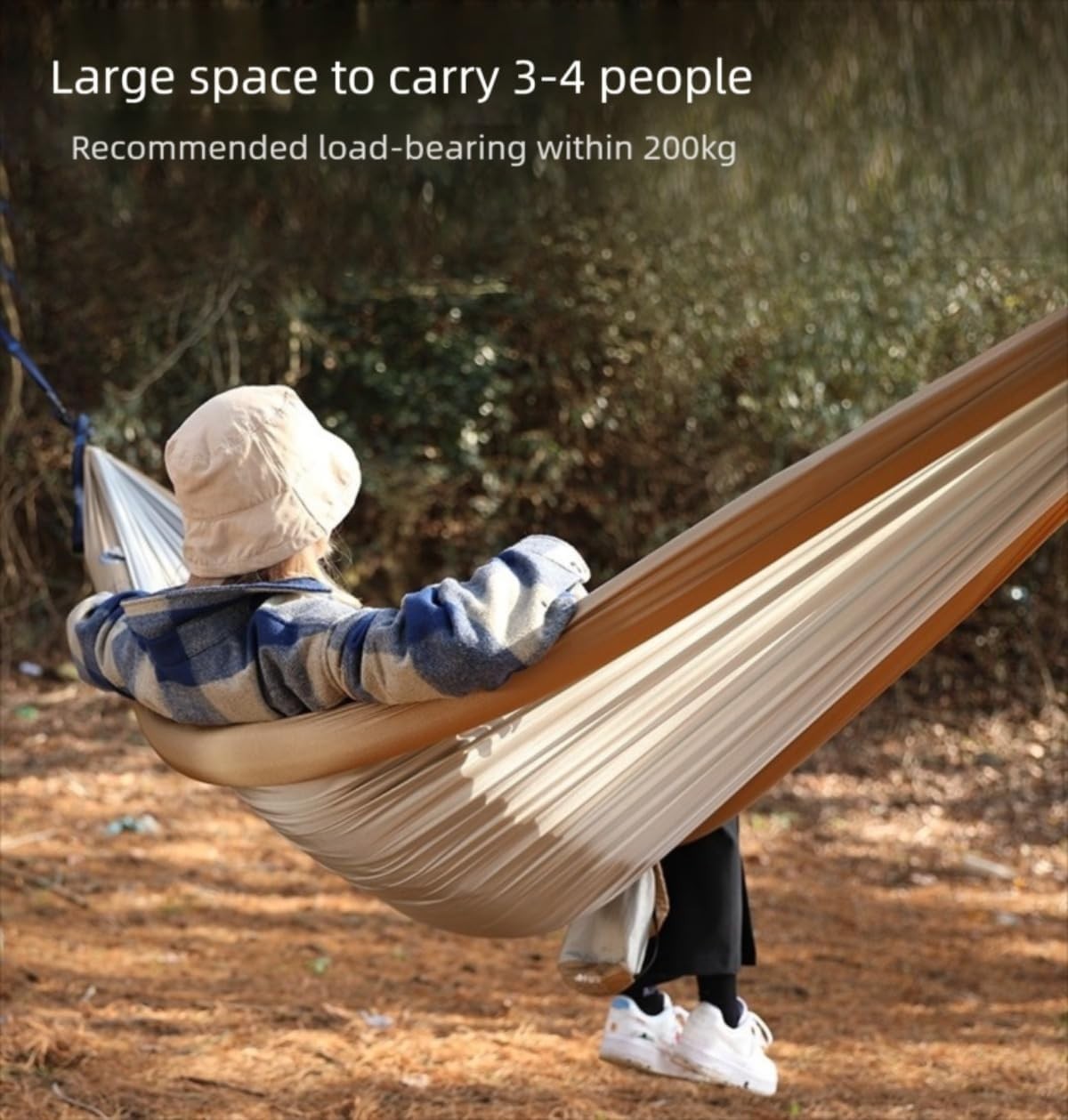 Double Inflatable Hammock Outdoor Swing – Anti - Tilt, 400lbs Capacity, Green - Kwikley