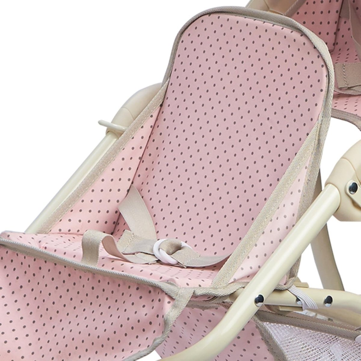 Double Jogging Dolls Pram Tandem Buggy with All - Terrain Wheels & Storage Basket - Kwikley