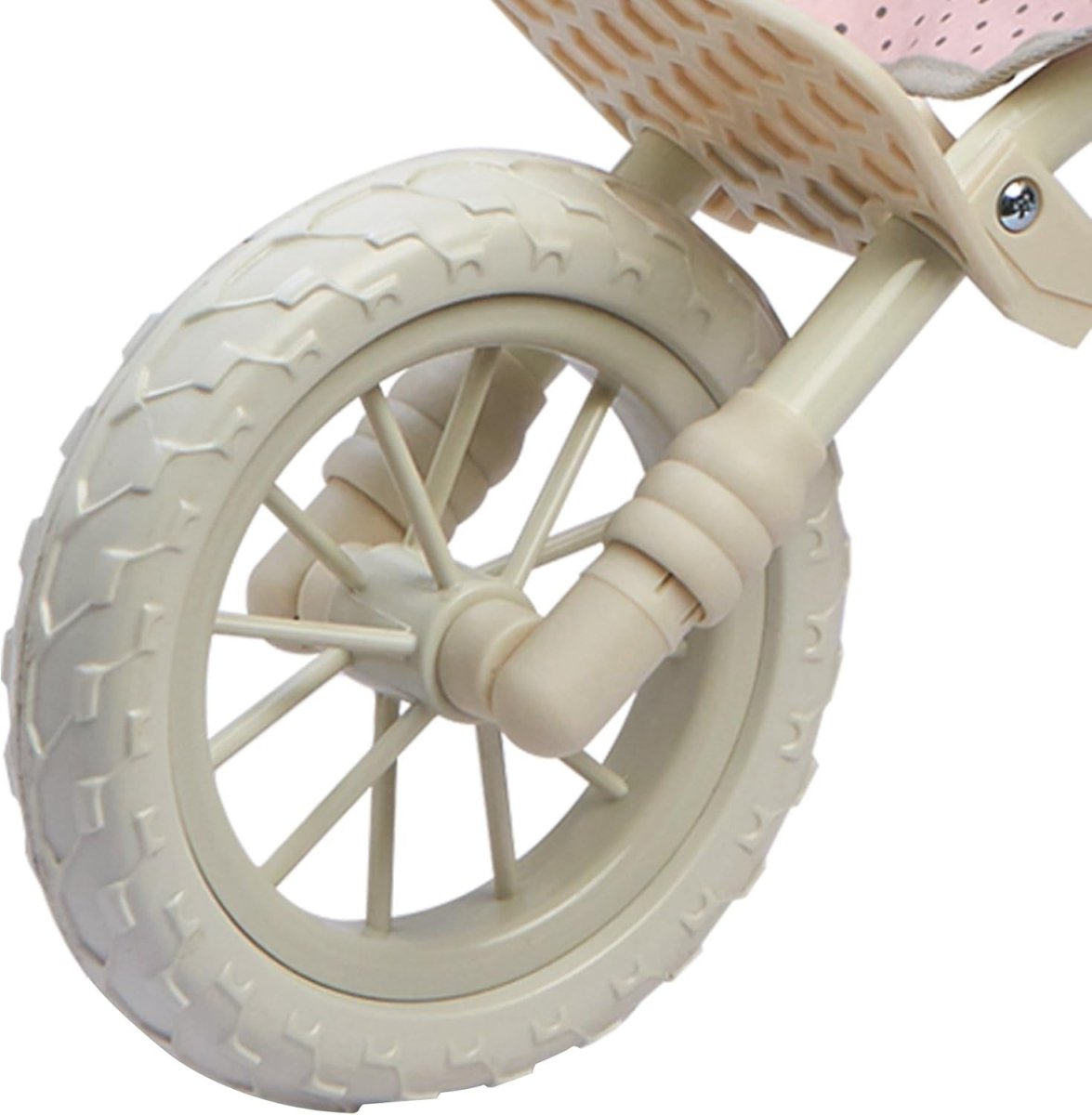 Double Jogging Dolls Pram Tandem Buggy with All - Terrain Wheels & Storage Basket - Kwikley