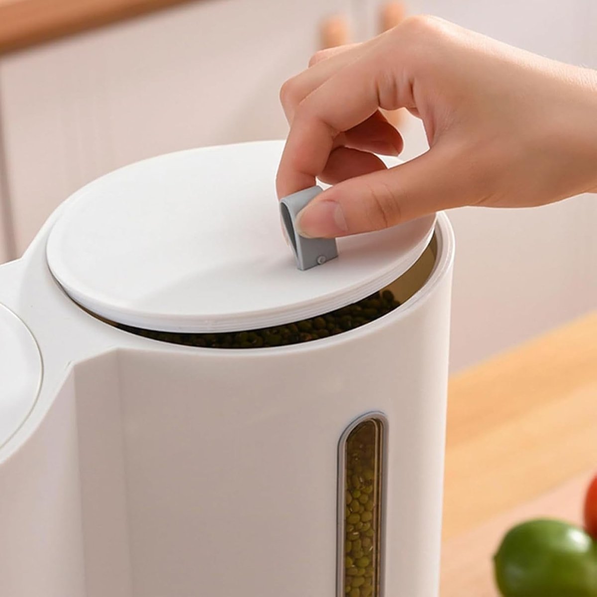 Double Rice Dispenser Airtight Dry Food Storage Container - Kwikley